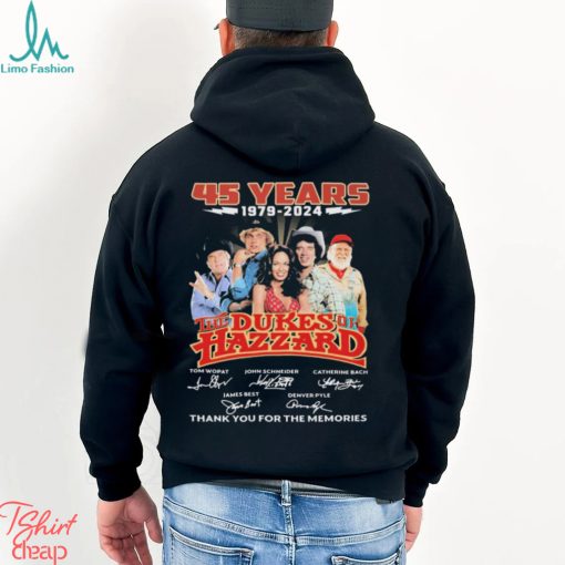 The Dukes Of Hazzard 45 Years 1979 2024 Thank You For The Memories Signatures Shirt