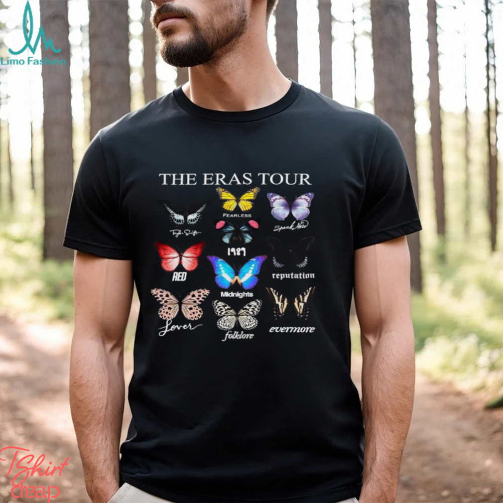 The Eras Tour Butterfly T Shirt Swiftie Merch Tee 2024 The Eras Tour Butterfly T Shirt Swiftie Merch Tee 2024