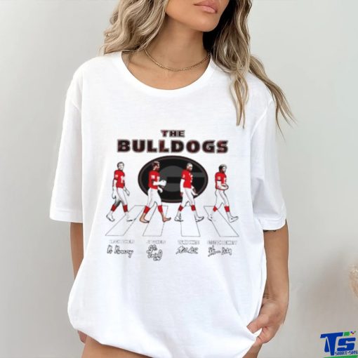 The Georgia Bulldogs players Abbey Road signatures t shirt