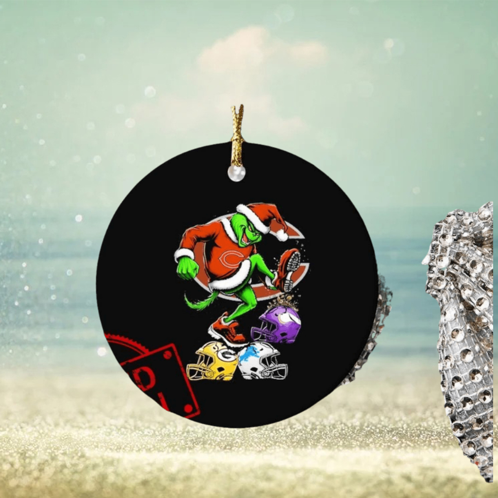 The Grinch Chicago Bears Stomp On NFL Teams Christmas Ornament The Grinch Chicago Bears Stomp On NFL Teams Christmas Ornament