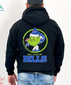 The Grinch Christmas I Hate People But I Love My Buffalo Bills Shirt