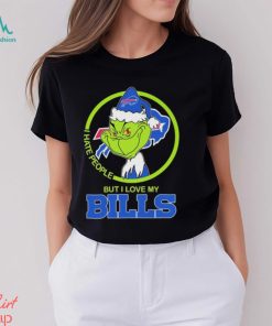 The Grinch Christmas I Hate People But I Love My Buffalo Bills Shirt