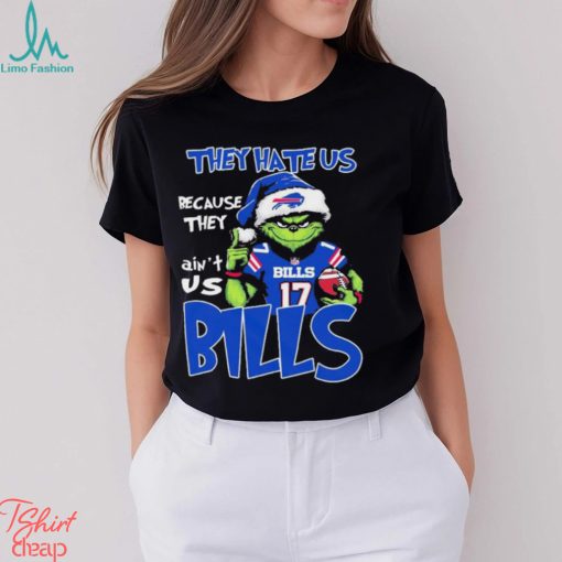 The Grinch Christmas They Hate Us Because Ain’t Us Buffalo Bills Football Shirt