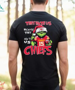 The Grinch Christmas They Hate Us Because Ain’t Us Kansas City Chiefs Football Shirt