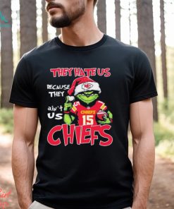 The Grinch Christmas They Hate Us Because Ain’t Us Kansas City Chiefs Football Shirt