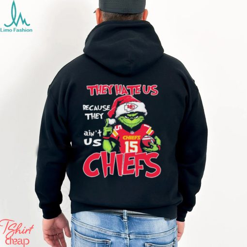 The Grinch Christmas They Hate Us Because Ain’t Us Kansas City Chiefs Football Shirt