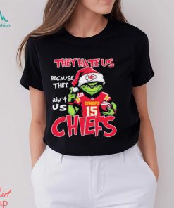 The Grinch Christmas They Hate Us Because Ain’t Us Kansas City Chiefs Football Shirt