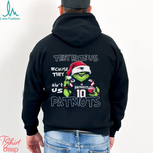 The Grinch Christmas They Hate Us Because Ain’t Us New England Patriots Football Shirt