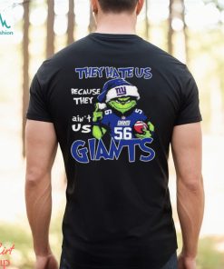 The Grinch Christmas They Hate Us Because Ain’t Us New York Giants Football Shirt