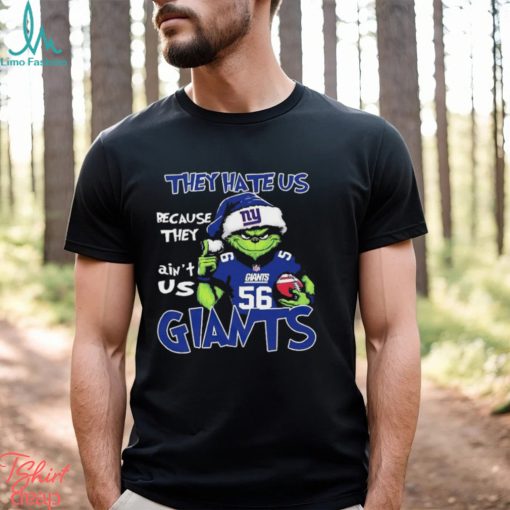 The Grinch Christmas They Hate Us Because Ain’t Us New York Giants Football Shirt