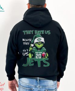 The Grinch Christmas They Hate Us Because Ain’t Us New York Jets Football NFL Shirt