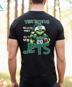 The Grinch Christmas They Hate Us Because Ain’t Us New York Jets Football Shirt
