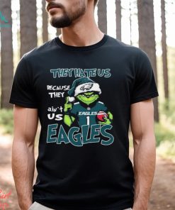 The Grinch Christmas They Hate Us Because Ain’t Us Philadelphia Eagles Football Shirt