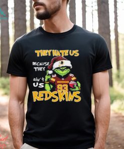 The Grinch Christmas They Hate Us Because Ain’t Us Washington Redskins Football Shirt