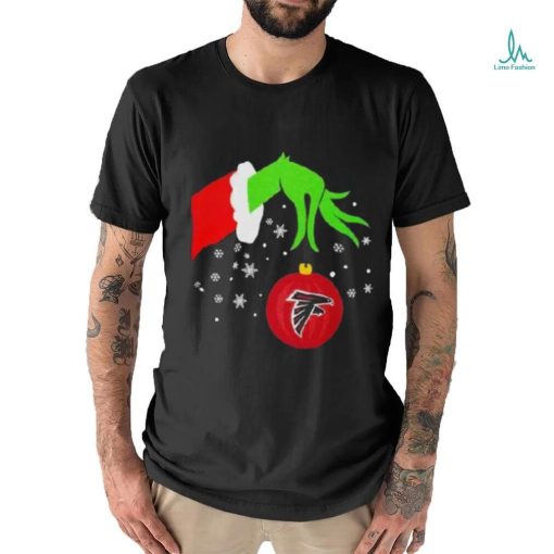 The Grinch Hand Christmas Ornament Atlanta Falcons 2023 T Shirt
