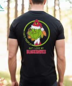 The Grinch I Hate People But I Love My Chicago Blackhawks Logo T Shirt, hoodie, sweater, long sleeve and tank top The Grinch I Hate People But I Love My Chicago Blackhawks Logo T Shirt