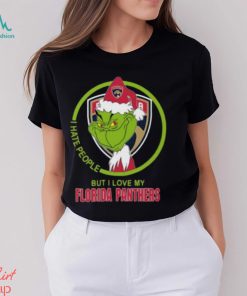 The Grinch I Hate People But I Love My Florida Panthers Logo T Shirt