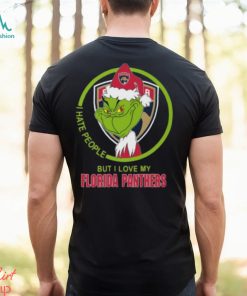 The Grinch I Hate People But I Love My Florida Panthers Logo T Shirt