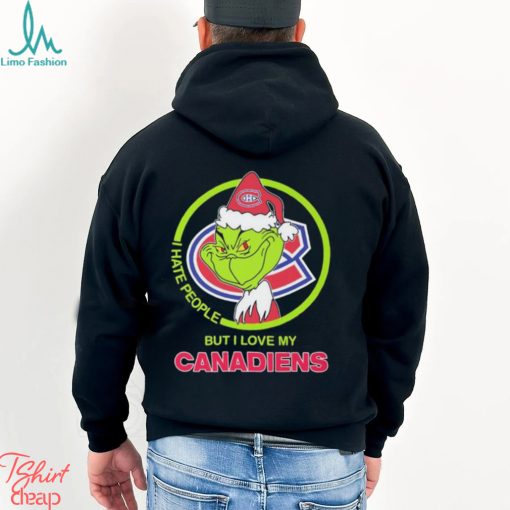 The Grinch I Hate People But I Love My Montreal Canadiens Logo T Shirt