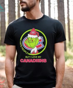 The Grinch I Hate People But I Love My Montreal Canadiens Logo T Shirt