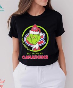 The Grinch I Hate People But I Love My Montreal Canadiens Logo T Shirt
