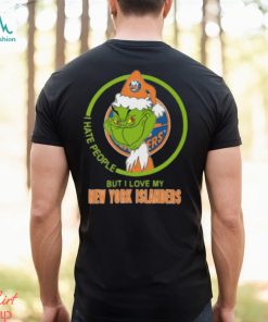 The Grinch I Hate People But I Love My New York Islanders Logo T Shirt