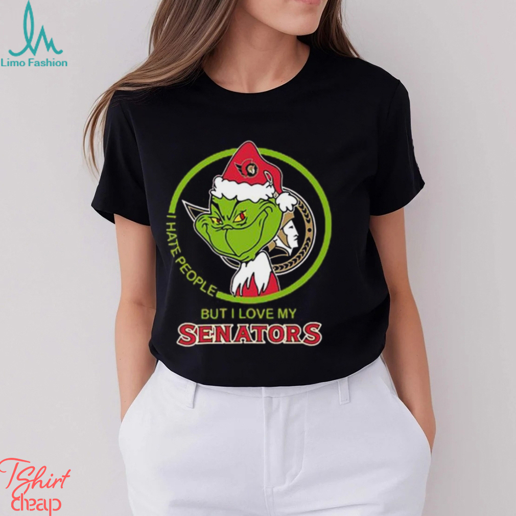 The Grinch I Hate People But I Love My Ottawa Senators Logo T Shirt The Grinch I Hate People But I Love My Ottawa Senators Logo T Shirt