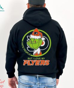 The Grinch I Hate People But I Love My Philadelphia Flyers Logo T Shirt