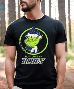 The Grinch I Hate People But I Love My St. Louis Blues Logo T Shirt