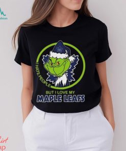 The Grinch I Hate People But I Love My Toronto Maple Leafs Logo T Shirt