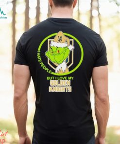 The Grinch I Hate People But I Love My Vegas Golden Knights Logo T Shirt