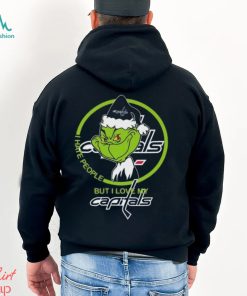 The Grinch I Hate People But I Love My Washington Capitals Logo T Shirt