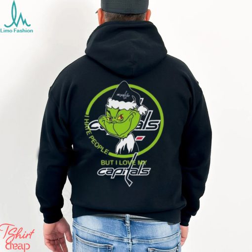 The Grinch I Hate People But I Love My Washington Capitals Logo T Shirt