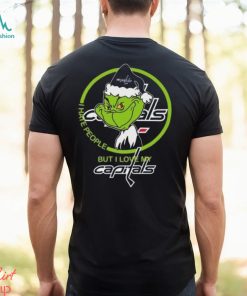 The Grinch I Hate People But I Love My Washington Capitals Logo T Shirt