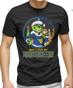 The Grinch I Hate People But I Love My West Virginia Mountaineers Christmas Shirt