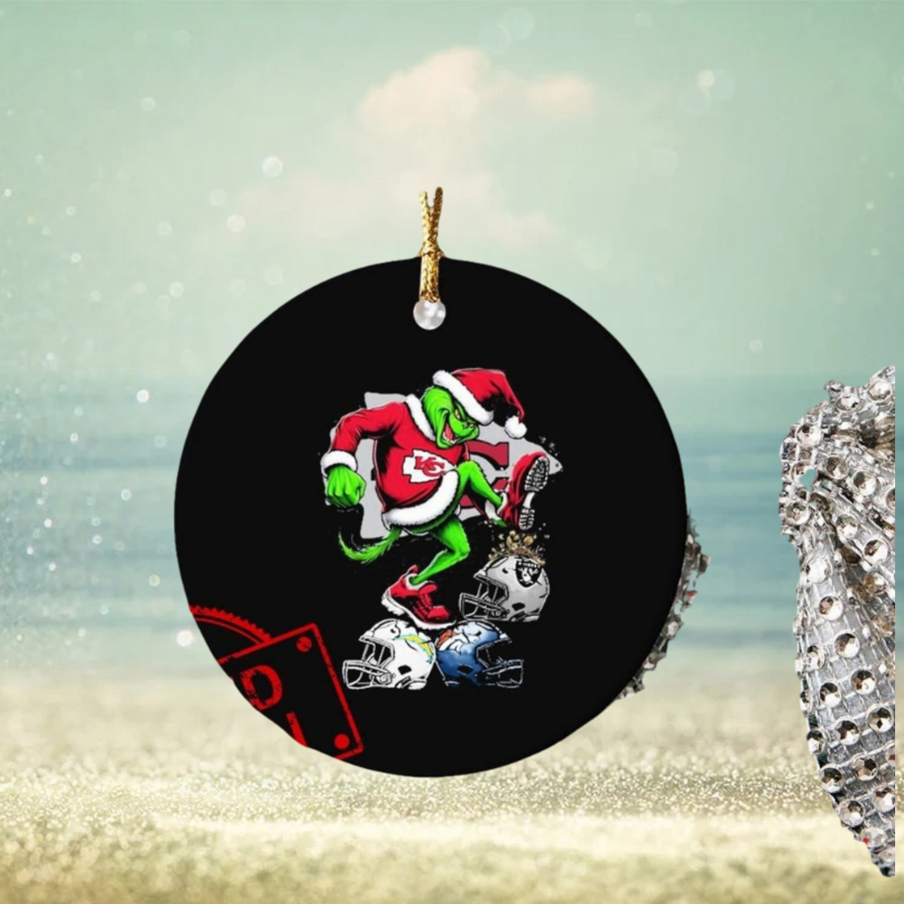 The Grinch Kansas City Chiefs Stomp On NFL Teams Christmas Ornament The Grinch Kansas City Chiefs Stomp On NFL Teams Christmas Ornament