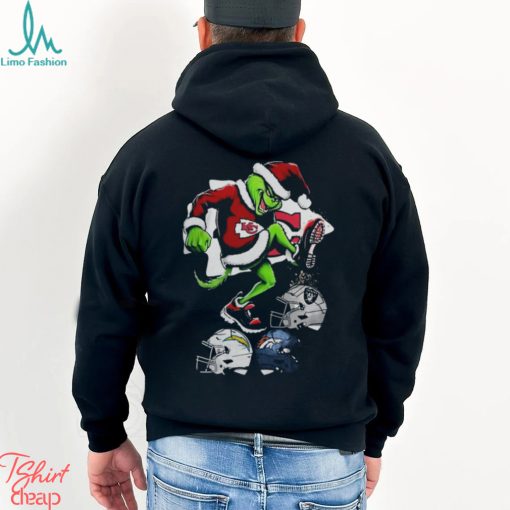 The Grinch Kansas City Chiefs Stomp On NFL Teams Christmas Shirt