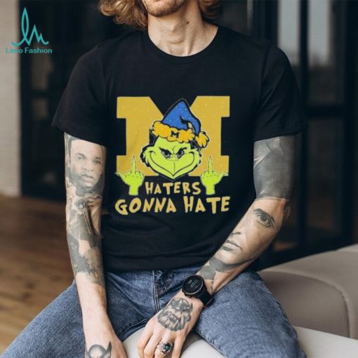 The Grinch Michigan Wolverines Haters Gonna Hate Christmas Shirt