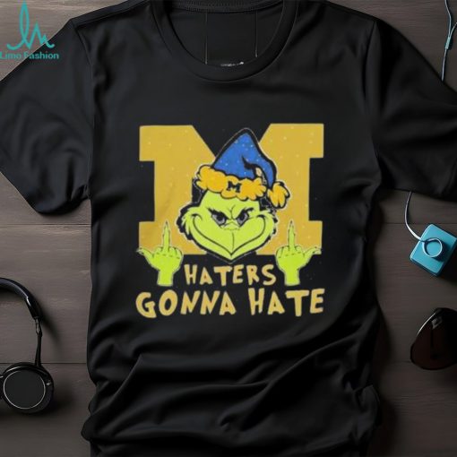 The Grinch Michigan Wolverines Haters Gonna Hate Christmas Shirt