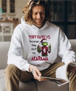 The Grinch Middle Finger They Hate Us Because Ain’t Us Alabama Crimson Tide Christmas Shirt