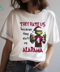 The Grinch Middle Finger They Hate Us Because Ain’t Us Alabama Crimson Tide Christmas Shirt