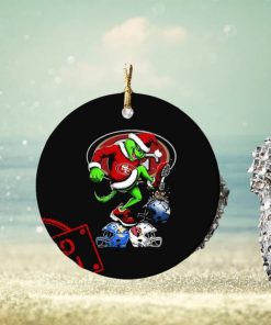 The Grinch San Francisco 49ers Stomp On NFL Teams Christmas Ornament