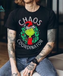 The Grinch Santa Hat Chaos Coordinator Christmas Shirt
