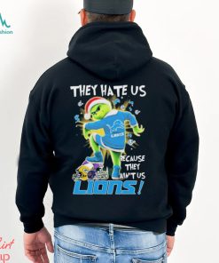 The Grinch Stomp On NFL Teams They Hate Us Because Ain’t Us Detroit Lions Christmas Shirt