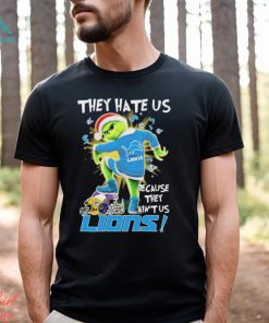 The Grinch Stomp On NFL Teams They Hate Us Because Ain’t Us Detroit Lions Christmas Shirt