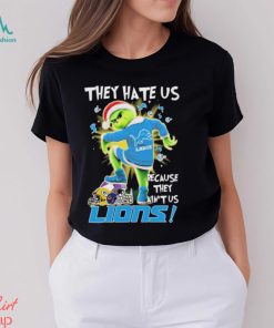 The Grinch Stomp On NFL Teams They Hate Us Because Ain’t Us Detroit Lions Christmas Shirt