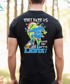 The Grinch Stomp On NFL Teams They Hate Us Because Ain’t Us Detroit Lions Christmas Shirt