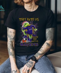 The Grinch They Hate Us Because Ain’t Us Baltimore Ravens Stomp On NFL Teams Christmas Shirt