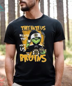 The Grinch They Hate Us Because Ain’t Us Boston Bruins Ice Hockey 2023 Christmas ShirtThe Grinch They Hate Us Because Ain’t Us Boston Bruins Ice Hockey 2023 Christmas Shirt