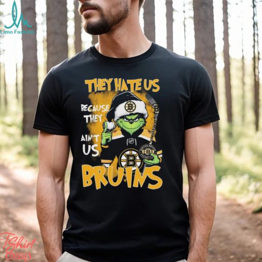The Grinch They Hate Us Because Ain’t Us Boston Bruins Ice Hockey 2023 Christmas ShirtThe Grinch They Hate Us Because Ain’t Us Boston Bruins Ice Hockey 2023 Christmas Shirt